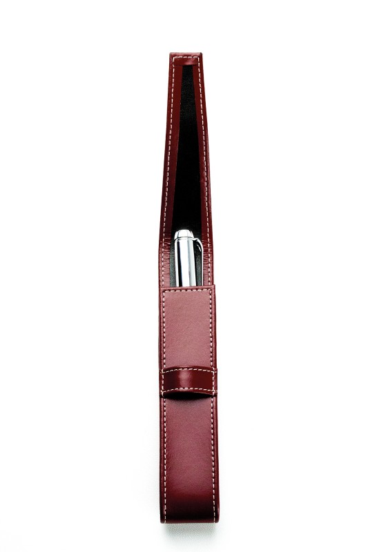 Schreibgeräteetui UNO CAMBRIDGE Top Grain Leder rot